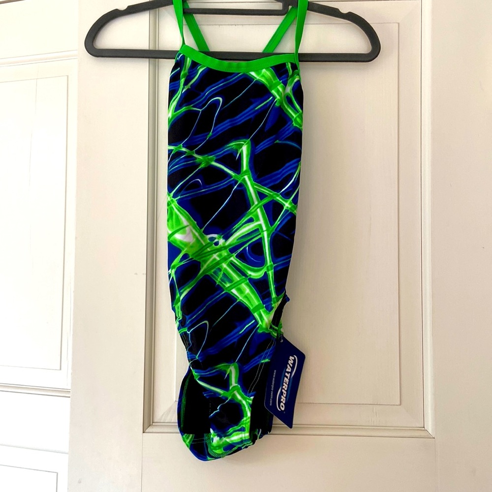 Waterpro Lightning Thin Strap One Piece Swimsuit